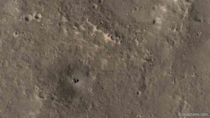 What a NASA spacecraft saw at a robots grave from orbit