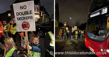 WATCH neighbours block empty double-deckers using their street as 1am shortcut