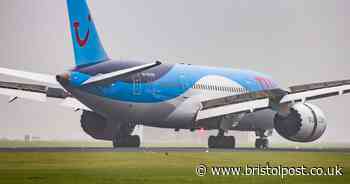 TUI crew member injured 'falling from plane' as passengers look on