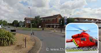 Cyclist taken to hospital after air ambulance flown in to scene of Rainham crash