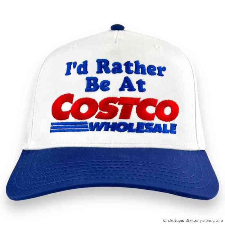 I’d Rather Be At Costco Hat Custom Embroidered