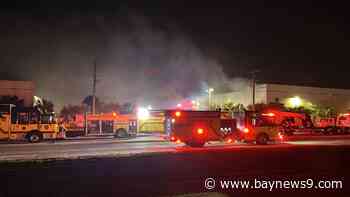 Multiple agencies respond to large warehouse fire in Plant City