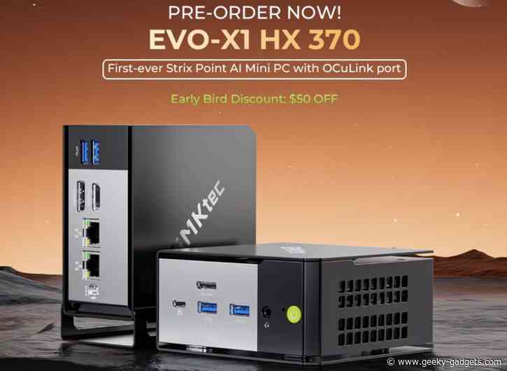 GMKtec EVO-X1 Pre-Orders : Free Gaming Headset and $50 Off