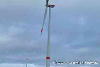 Erneut bricht Rotorblattstück von Windrad in Borchen-Etteln ab