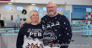 Newcastle Airport expects busiest Christmas on record as family jet off on festive flights