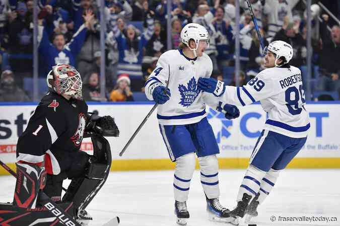 Maple Leafs win 6-3 in Buffalo as Sabres record 12th straight loss