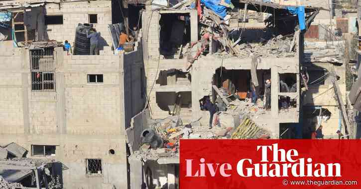 Middle East crisis: mediators push on with Gaza ceasefire talks amid fresh strikes – as it happened