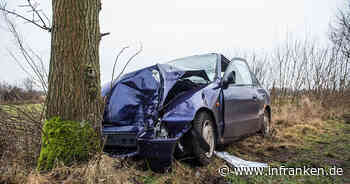 Zwei Unfälle im Kreis Bamberg: Autos krachen gegen Schild und Baum - ein Schwerverletzter