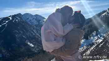 Mit der Familie auf der Piste: Heidi Klum knutscht und feiert in den Bergen