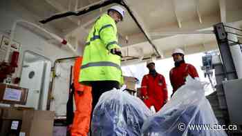 Far from home, seafarers docked in Vancouver get some Christmas cheer with donated gift bags