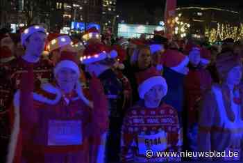 700 deelnemers aan eerste Kerstcorrida kleuren Hasselt rood en wit