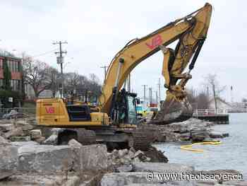 Lower water levels helping with Sarnia shoreline protection