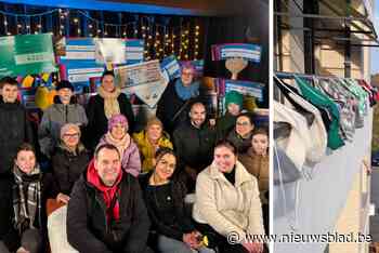 Revalidatieziekenhuis KEI breit sjaal van 1.145 meter ten voordele van De Warmste Week en Cross to Romania