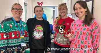 Nurses and patients create unique Christmas decorations at Watford General