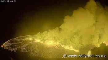 Hawaii's Kilauea volcano erupts with lava gushing to the surface