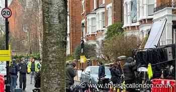 Filming of new Netflix film drama brings Hampstead street to a halt