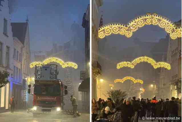 Zware brand in hartje Brugge, vlak bij De Warmste Week: bovenste verdieping van pand boven restaurant ingestort