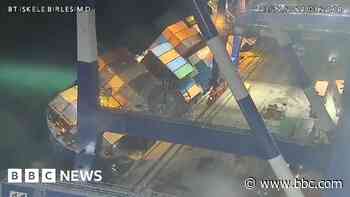 Watch: Cargo ship tips on its side in Turkey