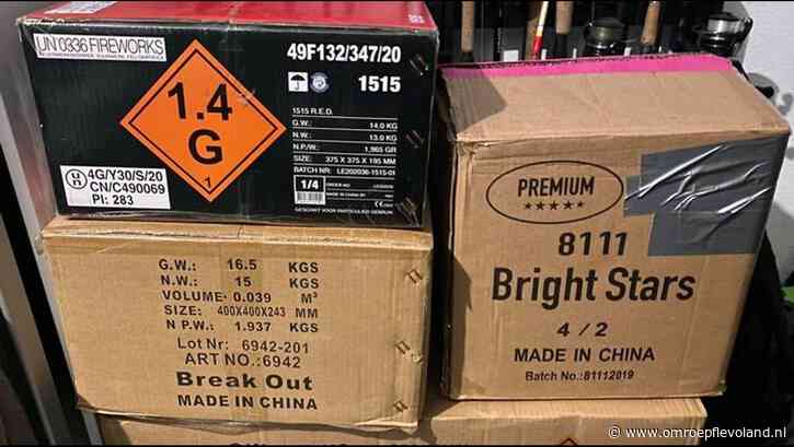 Emmeloord - Politie houdt Emmeloorder aan voor bezit 386 kilo illegaal vuurwerk