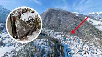 400-Kilo-Fels schlägt nahe Zugspitze in Wohngebäude ein – zwei Meter neben Wohnzimmer