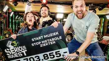 Laatste tussenstand Serious Request breekt record, hoger dan eindopbrengst 2023