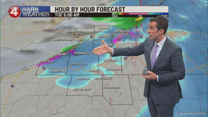 Snow coatings for all WNY into early Tuesday