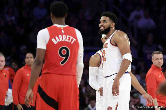 Towns, Anunoby each score 31 points as Knicks whip reeling Raptors 139-125