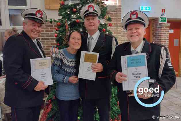 Gebroeders Vang trommelen samen al 135 jaar bij Drumband KF Sint-Cecilia Kanne