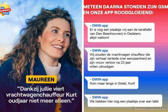 Trucker Kurt (54) hoeft oudjaar niet alleen door te brengen dankzij pakkende getuigenis bij De Warmste Week: “Het heeft blijkbaar heel wat losgemaakt”