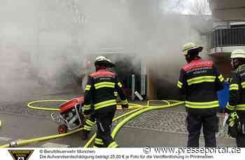 FW-M: Zwei Pkw brennen in Tiefgarage (Sendling)