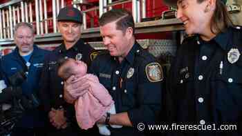 Calif. firefighters reunited with baby born 18 weeks early