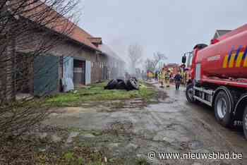 Kleine brand in schuur na slijpwerken: geen gewonden