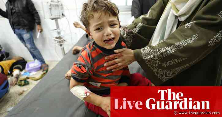 Middle East crisis: one child killed every hour in Gaza, UN says – as it happened