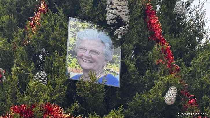 Decorated trees along Loop 360 serve as memorials for loved ones
