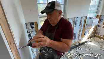 Gulf Harbors family 'thankful' as they build back their hurricane damaged home, all the while fighting another battle