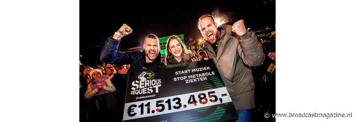 3FM Serious Request haalt € 11.513.485,- op voor Metakids