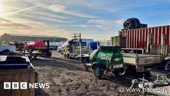 Two arrested after equipment worth £250,000 found