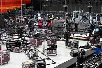 Aufbauarbeiten für Holiday on Ice laufen auf Hochtouren