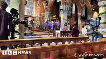 Lights, camera, action for choir in EastEnders