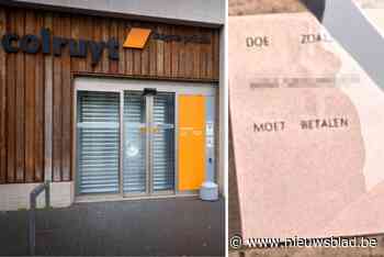 “Doe zoals X moet betalen”: pamflet na aanslag op Colruyt verwijst naar Delhaize-uitbater, maar die valt uit de lucht