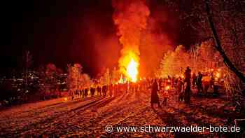 Brauchtum in Ebhausen: Über dem  Nagoldtal leuchten wieder die   Fackelfeuer