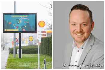 Aanmaning voor stad voor plaatsen digitale infoschermen