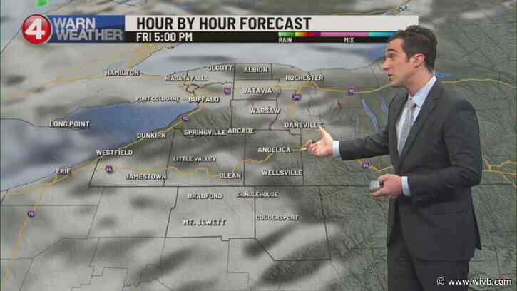 Touch of freezing rain Tonight; Soaking rain Sunday