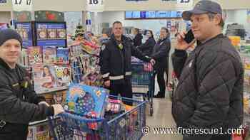 Mich. firefighters play 'Santa' for family displaced by house fire
