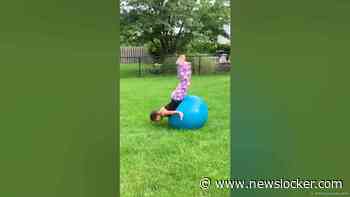 kids just do epic stuff Credit: @lyrricjenay #yogaball