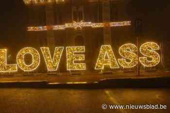 Op kerstdag veranderde I Love Asse in minder fatsoenlijke boodschap