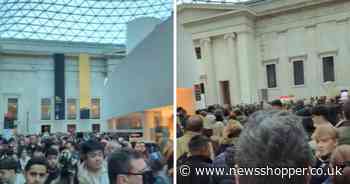Huge crowds gather outside British Museum as visitors 'forced to evacuate’