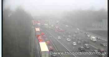 LIVE updates as severe delays on M25 after 'obstruction'