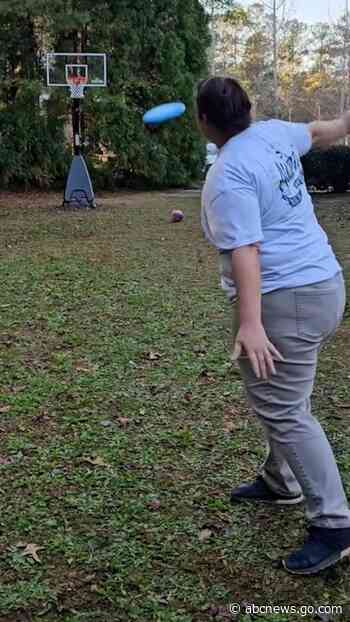 WATCH:  ‘Trickshot Queen’ performs the wildest basketball trick shots you’ll see