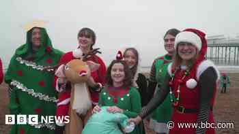 Hundreds brave the cold for Boxing Day swims
